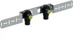 "Geberit FlowFit Anschlusswinkel 90 Grad vorm. zweifach abgesetzt D 20mm Rp 1/2" L1