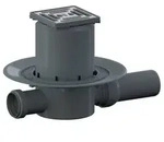 Dallmer Bonde de sol 42 SE s&eacute;rie 10 DN 50, avec alimentation DN 40 100x100 mm