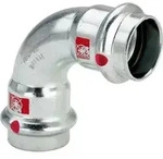 Viega Bogen Prestabo 1116 42mm, 90Grad, Stahl unlegiert, SC-Contur