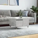 vidaXL Couchtisch Betongrau 55x55x36,5 cm Holzwerkstoff