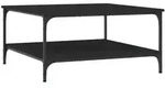 vidaXL Couchtisch Schwarz 80x80x40 cm Holzwerkstoff