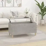 vidaXL Couchtisch Betongrau 90x44,5x45 cm Holzwerkstoff