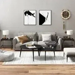 vidaXL Beistelltische 2 Stk. Schwarz 40x40x35 cm Holzwerkstoff