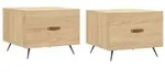 vidaXL Couchtische 2 Stk. Sonoma-Eiche 50x50x40 cm Holzwerkstoff