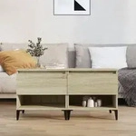 vidaXL Beistelltische 2 Stk. Sonoma-Eiche 50x46x50 cm Holzwerkstoff