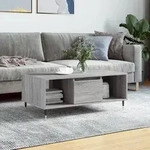 vidaXL Couchtisch Grau Sonoma 90x50x36,5 cm Holzwerkstoff