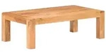 vidaXL Couchtisch 110x60x35 cm Massivholz mit Honigfarbenem Finish