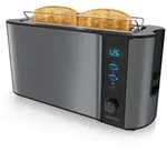Arendo Toaster Langschlitz f&uuml;r 2 Scheiben, 1000 W, Br&ouml;tchenaufsatz,...