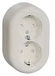 ELSO WDE015896 Doppelsteckdose RENOVA wei&szlig; 16A 1St.