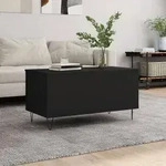 vidaXL Couchtisch Schwarz 90x44,5x45 cm Holzwerkstoff vidaXL Couchtisch Schwarz 90x44,5x45 cm Holzwerkstoff