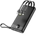 VEGER Powerbank C10 - 10 000mAh (Micro + Typ C + iPhone) Ladekabel Schwarz...