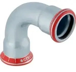 Geberit GE Mapress, C-Stahl, Bogen 90 Gr., d76,1mm, verzinkt, 1 Stk.
