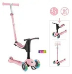 GLOBBER GO-UP SPORTY LIGHTS pastellrosa, mit Leuchtrollen