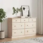 vidaXL Kommode ALTA 112x35x73 cm Massivholz Kiefer