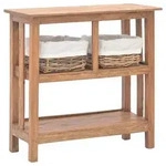 vidaXL Konsolentisch Massives Mahagoniholz 69x28x70 cm