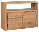 vidaXL Sideboard 80x30x60 cm Massivholz Teak