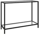 vidaXL Konsolentisch Transparent 100x35x75 cm Hartglas