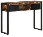 vidaXL Konsolentisch Mehrfarbig 100x35x75 cm Massivholz Altholz