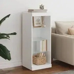 vidaXL Sideboard mit LED-Beleuchtung Wei&szlig; 41x37x100 cm