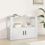 vidaXL Sideboard Wei&szlig; 80x30x60 cm Holzwerkstoff