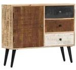 vidaXL Sideboard 88&times;30&times;73 cm Mango-Massivholz