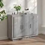 vidaXL Sideboard Grau Sonoma 92x35x75 cm Holzwerkstoff