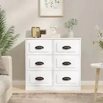 vidaXL Sideboard Wei&szlig; 70x35,5x67,5 cm Holzwerkstoff