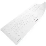 CHERRY Stream-Protect Membrane Tastatur-Abdeckfolie Wei&szlig;-Grau