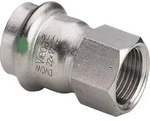 "VIEGA &Uuml;bergangsst&uuml;ck IG Sanpress Inox Edelstahl 22mmx1""
