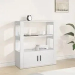 vidaXL Sideboard Wei&szlig; 80x30x90 cm Holzwerkstoff