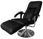 vidaXL Massagesessel Schwarz Kunstleder