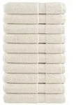 vidaXL Premium-Saunat&uuml;cher SOLUND 10 Stk. Cremewei&szlig; 80x200 cm 600 g/m2