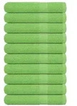 vidaXL Handt&uuml;cher 10 Stk. Apfelgr&uuml;n 100x200 cm 360 g/m2 100% Baumwolle