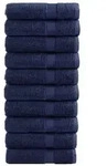 vidaXL Premium-Duscht&uuml;cher SOLUND 10 Stk. Marineblau 70x140cm 600 g/m2