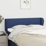 vidaXL Kopfteil mit Ohren Blau 147x23x78/88 cm Stoff
