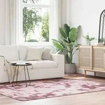 vidaXL Teppich Shaggy Hochflor NAVARRA Altrosa 160x230 cm Polyester