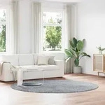 vidaXL Teppich Shaggy Hochflor NAVARRA Silbergrau 240x240 cm Polyester
