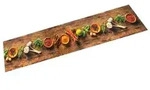 vidaXL K&uuml;chenteppich Waschbar Gew&uuml;rze 60x180 cm Samt