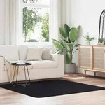 vidaXL Teppich Shaggy Hochflor NAVARRA Schwarz 160x160 cm Polyester