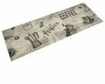vidaXL K&uuml;chenteppich Waschbar Kaffee Grau 60x180 cm Samt