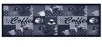 vidaXL K&uuml;chenteppich Waschbar Kaffee Blau 60x300 cm