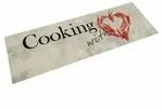 vidaXL K&uuml;chenteppich Waschbar Paprika 60x180 cm Samt