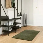 vidaXL Teppich HUARTE Kurzflor Weich und Waschbar Waldgr&uuml;n 60x110 cm