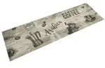 vidaXL K&uuml;chenteppich Waschbar Kaffee Grau 45x150 cm Samt