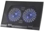 CONCEPTRONIC 2-Fan USB-A2.0 Laptop-K&uuml;hlpad 30Kg 17 sw Multimedia-Technik