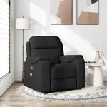 vidaXL Massagesessel Schwarz Stoff