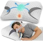 CPAP-Kissen Memory Foam f&uuml;r Seitenschl&auml;fer Schlafapnoe Maskenbenutzer