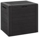vidaXL Gartentruhe Braun 58,5x46x55 cm Polypropylen