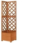 vidaXL Eck-Spalier mit Pflanzkasten 40x40x150cm Massivholz Tanne