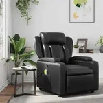 vidaXL Massagesessel Schwarz Kunstleder